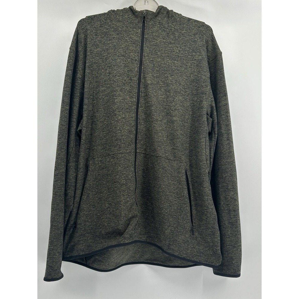 Lululemon Welterweight‎ Hoodie Mens Size XL Olive Green Full Zip Sweatshirt Wool